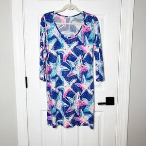 Lilly Pulitzer | Dresses | Lilly Pulitzer Turquoise Dress With Gold  Embellishments | Poshmark